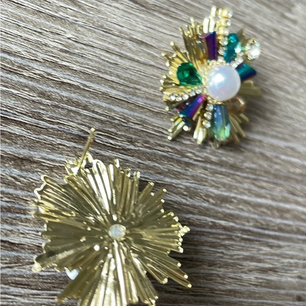 Colorful stud earrings - Picture 3 of 4